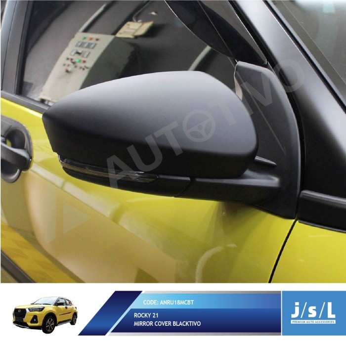 Aksesoris Variasi Tambahan JSL Spion Cover Daihatsu Rocky 2021 Mirror Cover Blacktivo Original JSL