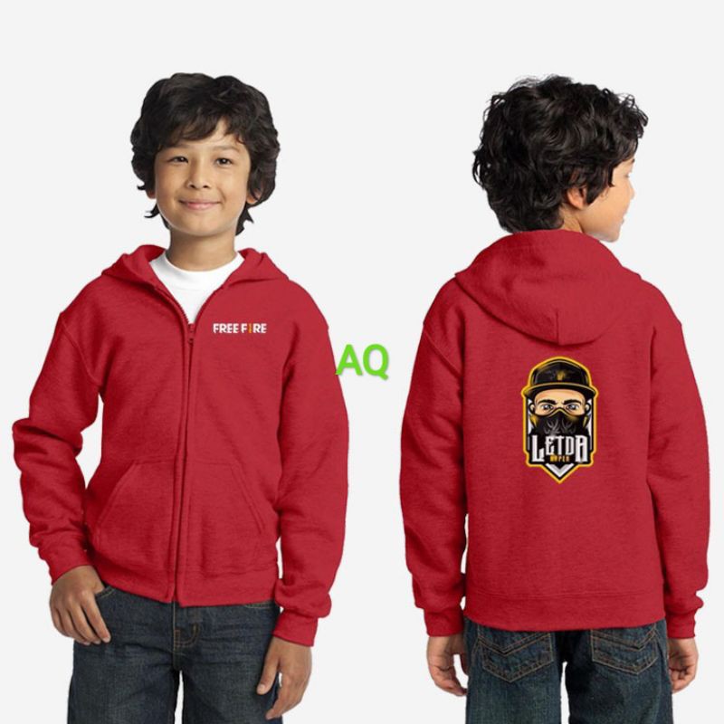 COD - JAKET FREE FIRE ANAK -JAKET ANAK FREE FIRE - JAKET FF ANAK - JAKET ANAK FF - HOODIE ANAK FREE