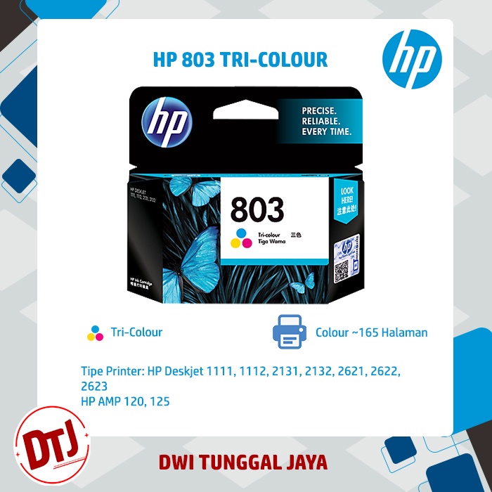 Tinta HP 803 Colour Original (F6V20AA)