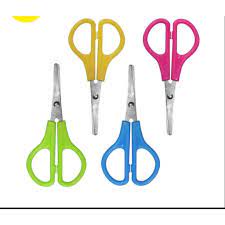 Gunting Kertas Serbaguna Tajam - Scissor multifungsi Stainless Steel - 4&quot; WARNA - WARNI