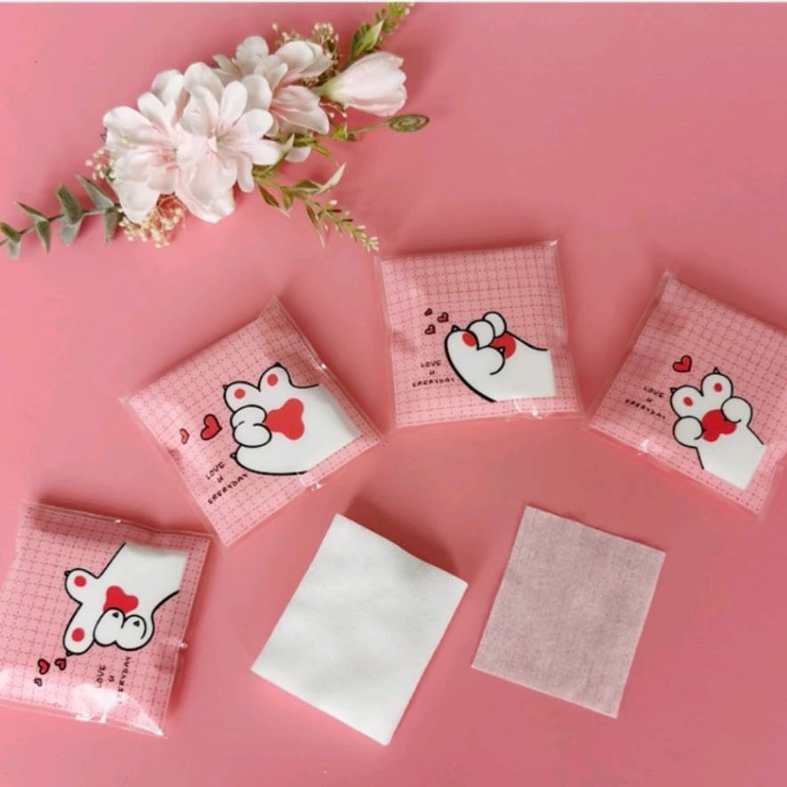 Kapas Toner / Kapas Tipis Toner Make Up Karakter - Make Up Remover Cotton Pad - Kapas Toner