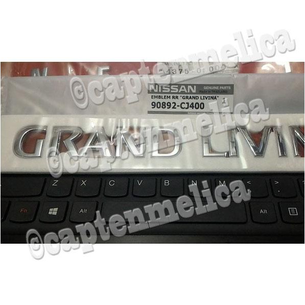 ORIGINAL Aksesoris Mobil Livina EMBLEM BAGASI NISSAN GRAND LIVINA Emblem Logo TULISAN GRAND LIVINA