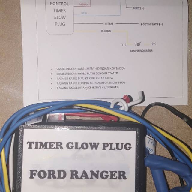 Kontrol timer glow plug untuk Ford ranger
