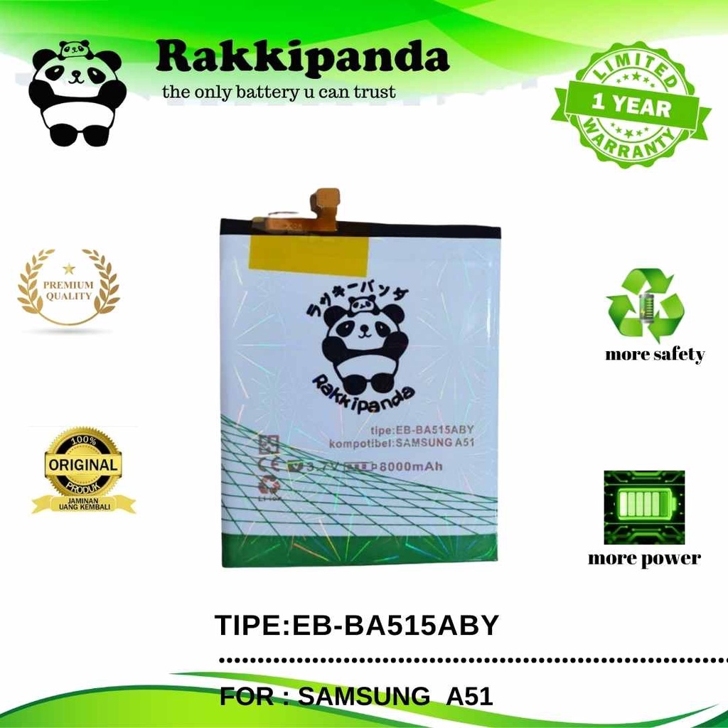 RakkiPanda EB-BA515ABY Samsung A51 Batre Batrai Baterai