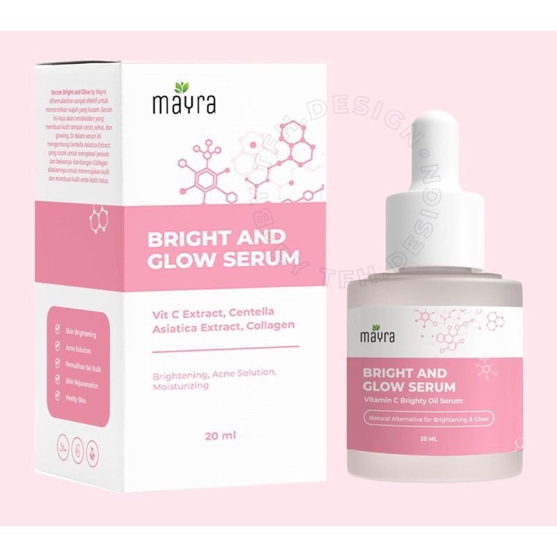 (BPOM AGEN RESMI) SERUM MAYRA MYO BEAUTY SERUM BRIGHT &amp; GLOW 20 ML BY MYO BEAUTY 100%ORIGINAL