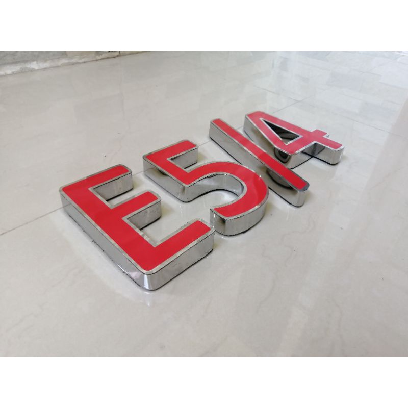 Huruf Timbul Stainless