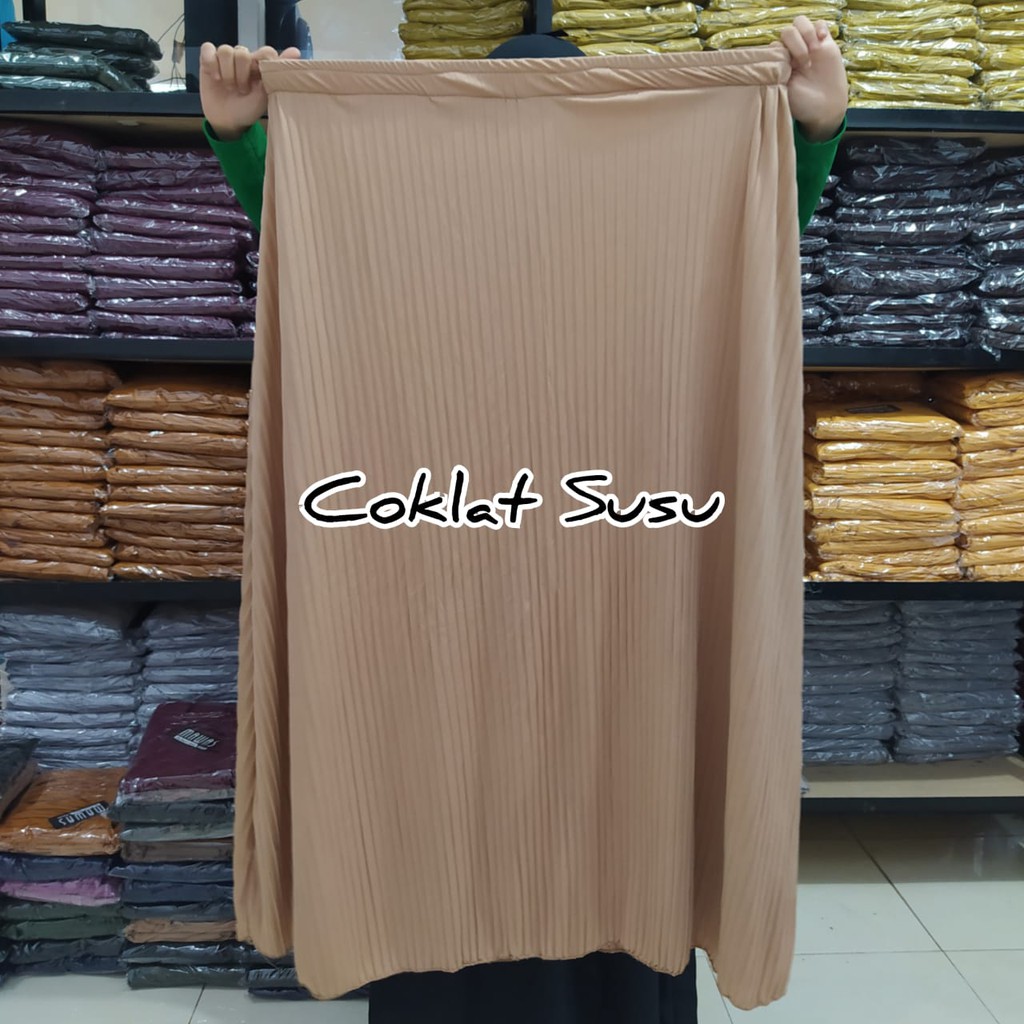 Rok plisket big size harga murah meriah