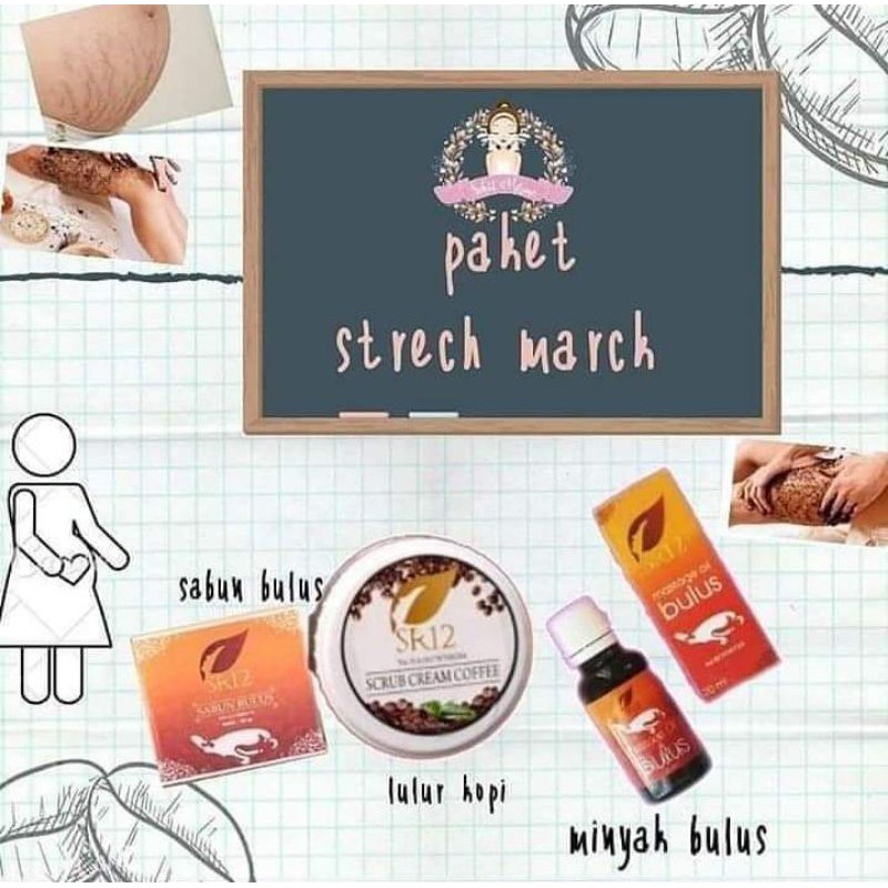 Paket Strech Mark sr12/Penghilang Strech Mark Ampuh/Penghilang Paling Ampuh/Penghilang Strech Mark