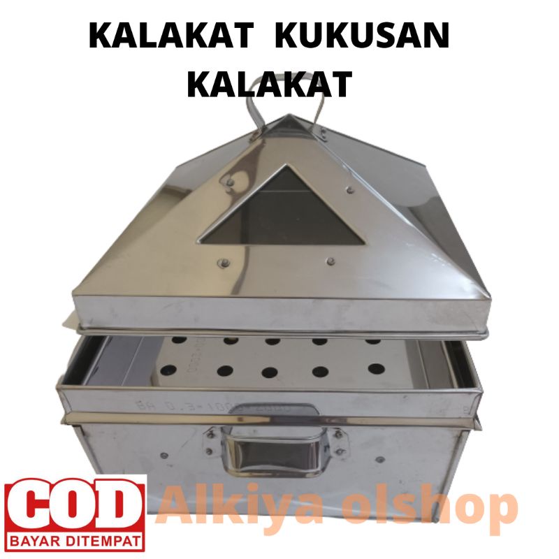 KALAKAT 35X35CM/KUKUSAN KALAKAT /KALAKAT KUKUSAN/KALAKAT STAINLESS STEEL/DIMSUM/KOTAK PERSEGI