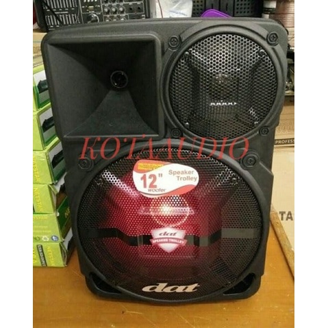 TERMURAH Speaker Portable DAT DT 123 / DT123 Original 12Inch Bluetooth