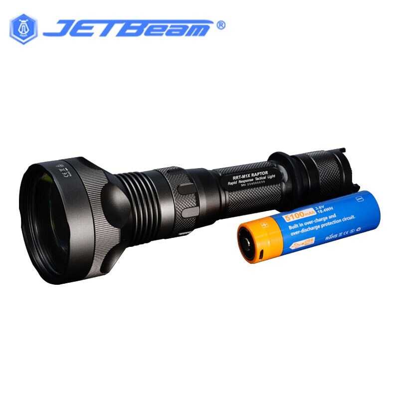 IDN TOOLS - JETBeam RRT-M1X Raptor Flashlight Laser LED WP-T2 480 Lumens