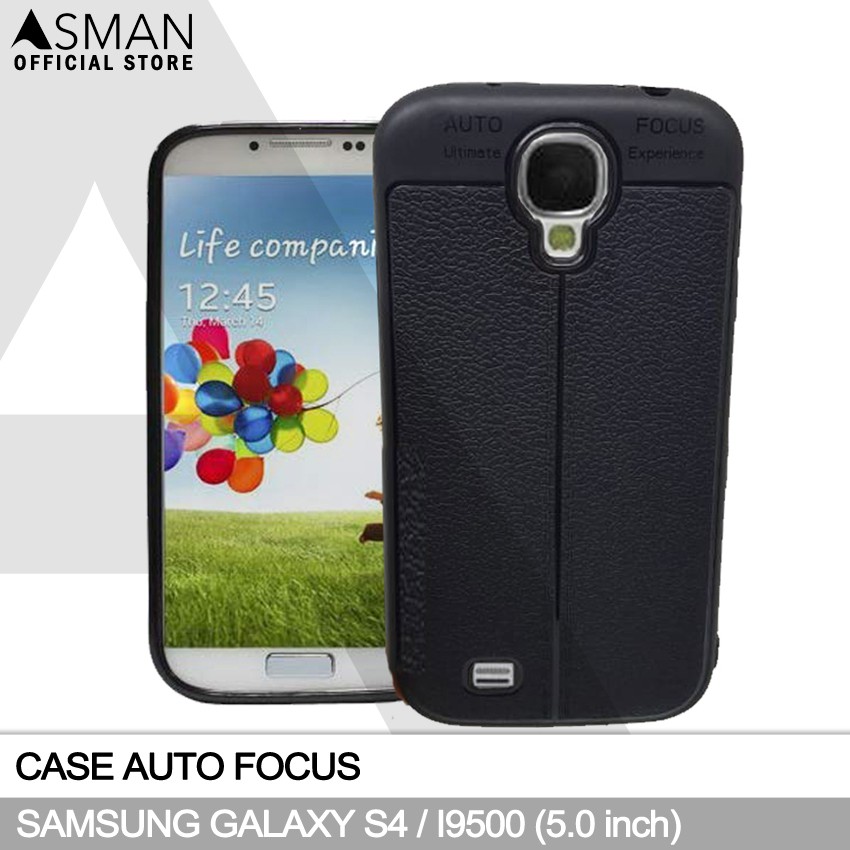 Auto Focus Samsung Galaxy S4 (5.0&quot;) | Soft Case Leather Premium - Black