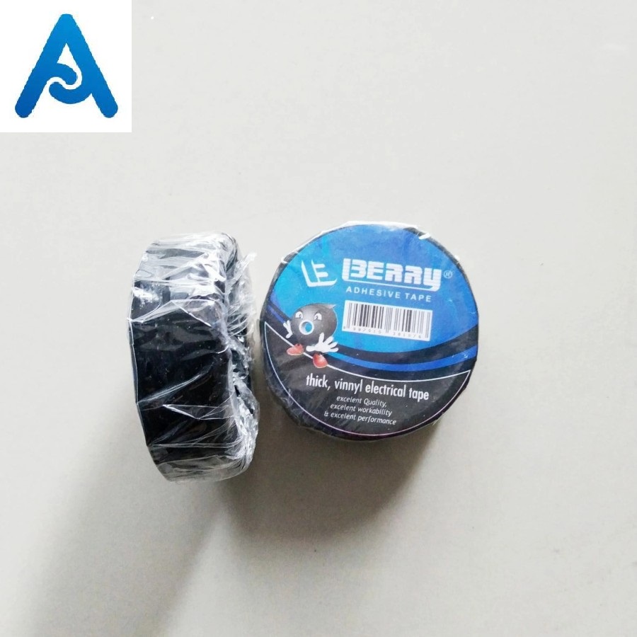Isolasi Listrik Solasi Solatip Hitam Berry Tape
