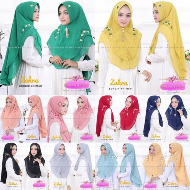 Hijab instan sulam