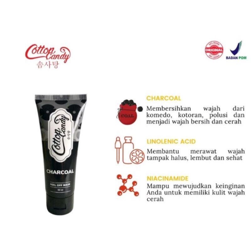 COTTON CANDY Charcoal Peel Off Mask 50 ml