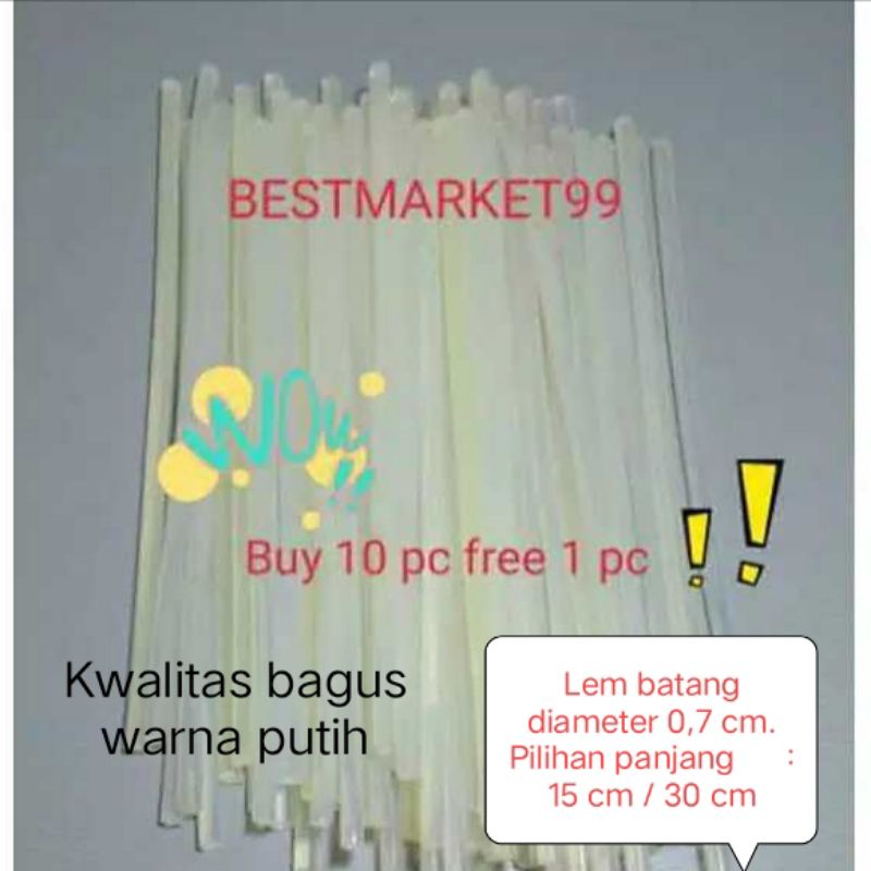 Lem tembak  Lem batang  Lem lilin kecil putih kwalitas bagus diameter 0,7 cm