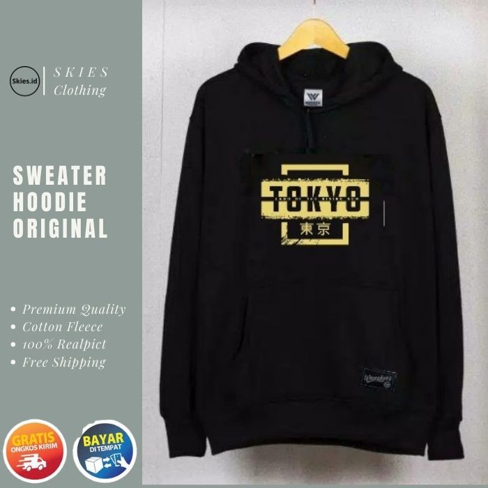 SWEATER HOODIE ORIGINAL DISTRO BAHAN COTTON FLEECE PREMIUM HOODIE PRIA DISTRO ORIGINAL BANDUNG