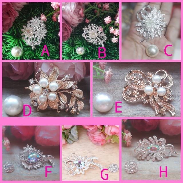 Bross  bunga /bros bunga/bros set/ brooch/flower brooch