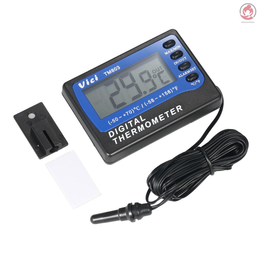 Vici Termometer Celcius Fahrenheit Digital Mini Dengan Layar Lcd Untuk Kulkas