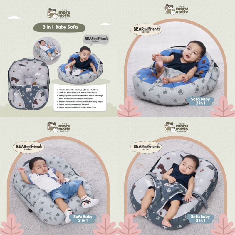 SIYA✨FREE BUBBLEWRAP SOFA BAYI JUMBO 3IN1 DIALOGUE MORU MOTTO DKG9222 DGK9223 DBL4311 BEAR N FRIENDS SERIES MMK9002