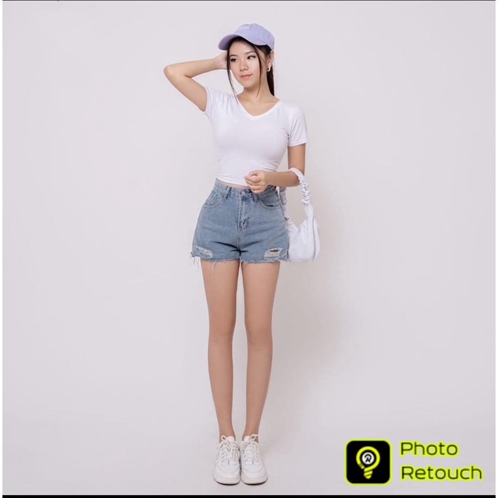 BEFAST - ZEC OOTD Wanita Tshirt JEINY / Keisha LYCRA Crop Tee / Pakaian Tshirt Crop / Atasan Kaos Crop Top / Atasan Lengan Pendek / Kaos Polos Kekiniana Remaja / Terlaris / Trendy / OOTD Ala Wanota Koream Style