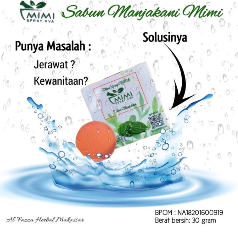 Sabun Manjakani Mimi Miss v herbal feminine wash sirih kewanitaan sabun perapat miss v obat keputihan kva bpom Mimi ajaib grosir murah Mimi manjakani Makassar original kva