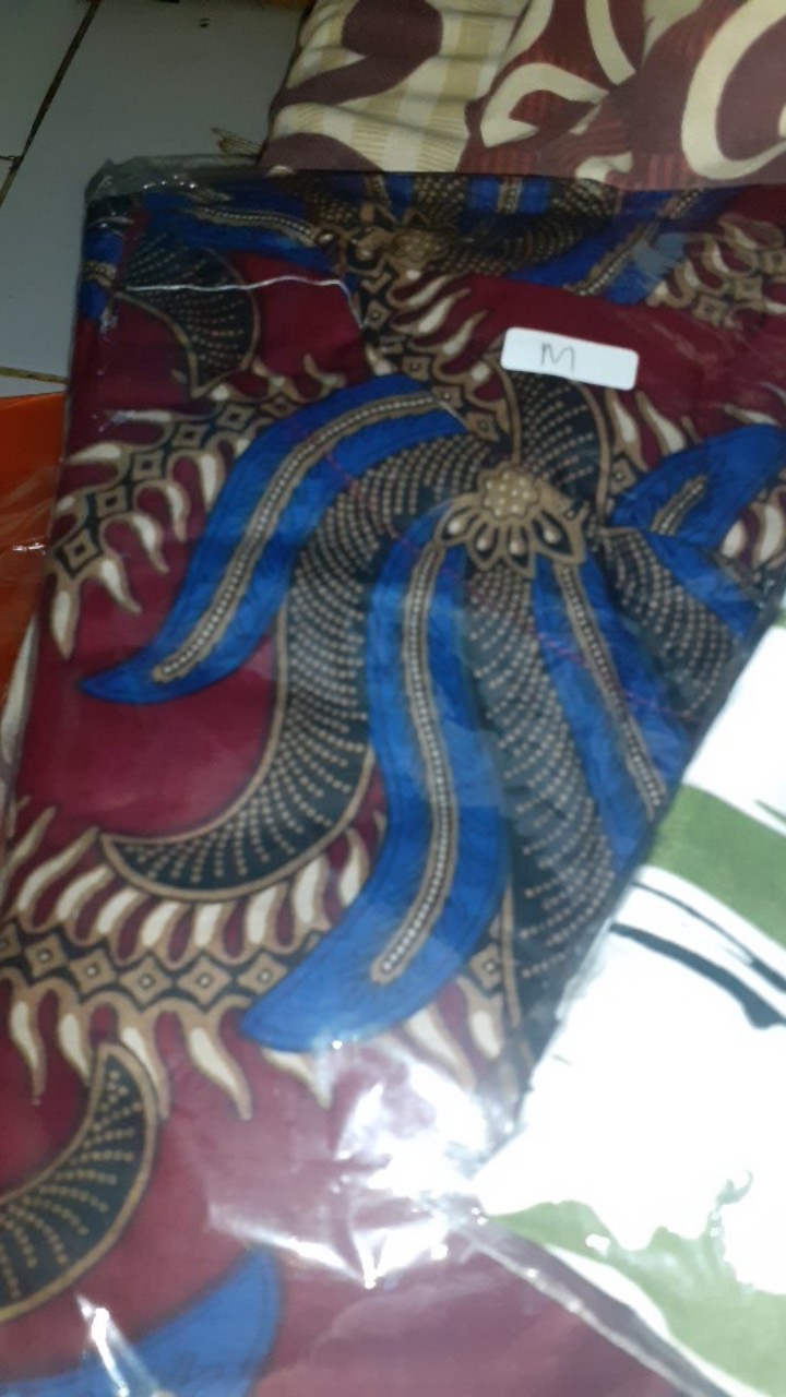 Gamis Batik Marun S M L Xl Xxl 3xl 4xl 5xl 6xl 7xl