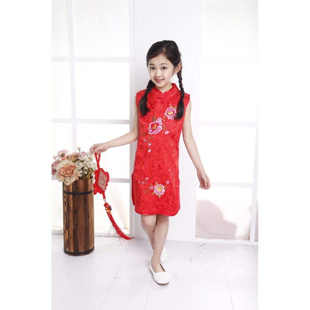 CHEONGSAM FLOWER RED