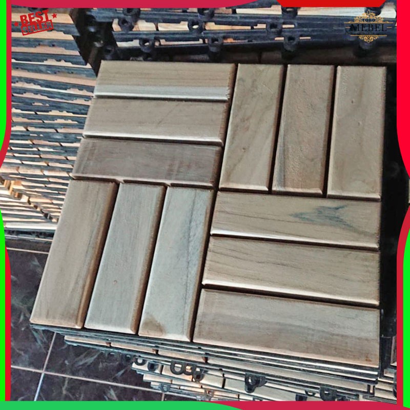 Ubin Floring Parket Lantai Kayu Jati Bongkar Pasang Mentahan mebel jepara