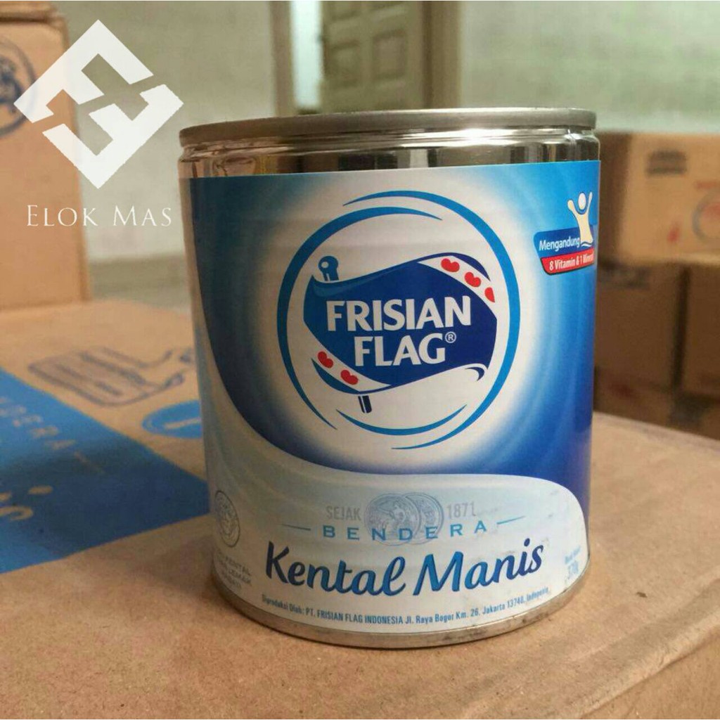 

SKM Susu Kental Manis Kaleng Bendera Frisian Flag PUTIH / KREMER 370gr. TERMURAH. GOJEK