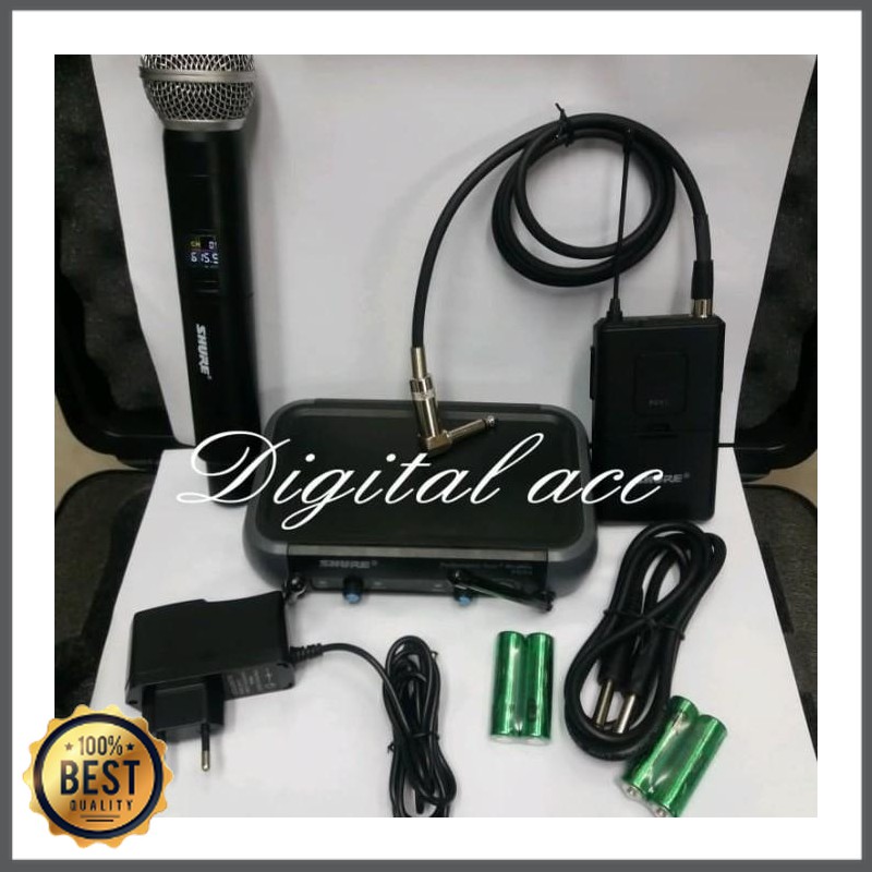 Mishad Shop -  jack Gitar wireless SHURE + mic pegang kualitas bagus GU-5117-1901