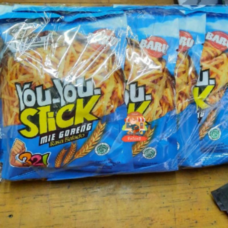 You you stick / keripik asin gurih panjang bentuk stick isi 10