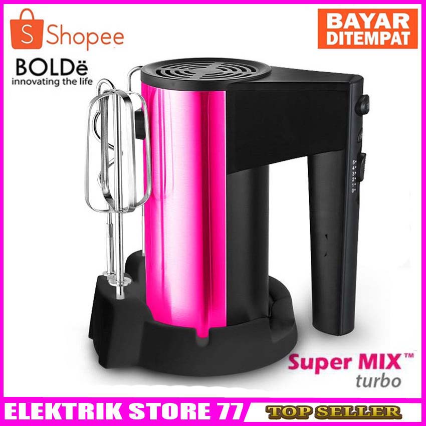 bolde Super Mix Turbo Hand Mixer 5 Speed Body Stainless Supermix