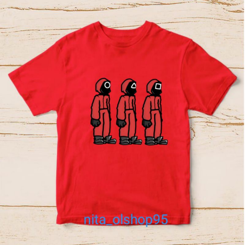 kaos squid game terbaru kaos anak terlaris