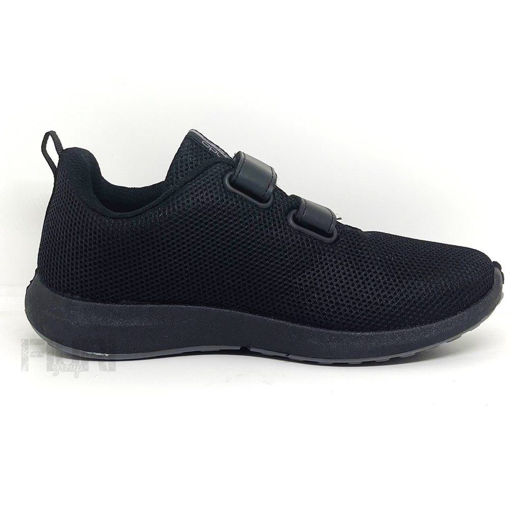FIURI - ANDO ORIGINAL -  LIAM BSC VIANY PEREKAT 29-40 FULL HITAM - SNEAKERS KANVAS SOL KARET ANAK KECIL PEREMPUAN LAKI-LAKI - SEPATU KETS LUCU FASHION TRENDY - SEPATU SEKOLAH PAUD TK SD KRETEKAN PEREKAT CEWEK COWOK MURAH PROMO DISKON BONUS KAOS KAKI