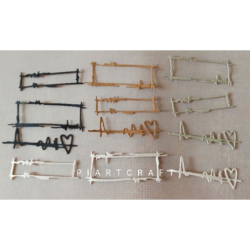 

Frame Heart - Dies cut / cut dies Dekorasi DIY Scrapbook / vintage journal / diary