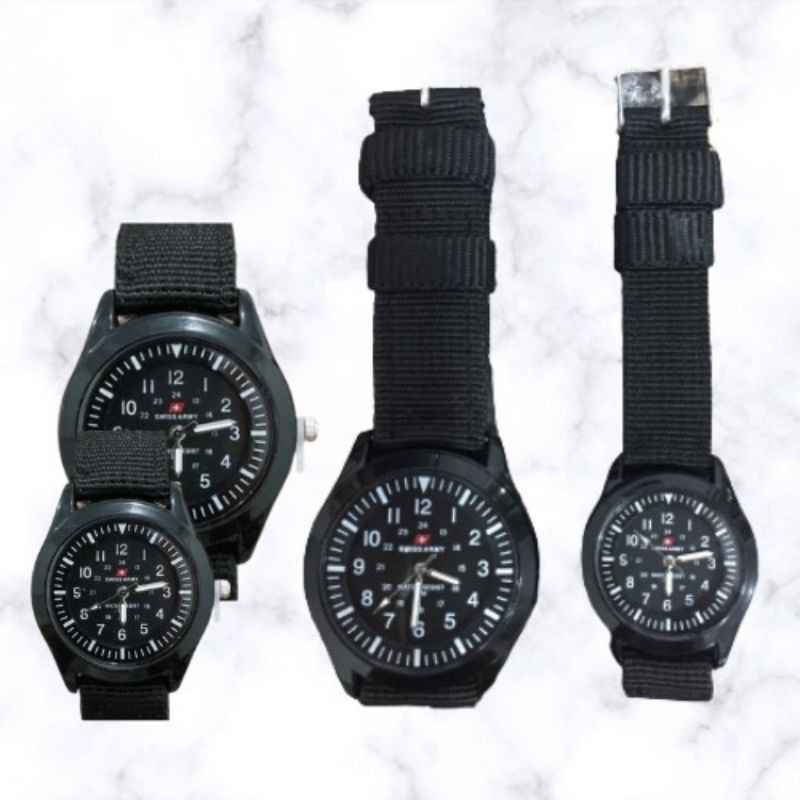 JAM CAPLE CEWEK/COWOK TALI KAIN KANFAS HARGA TERMURAH