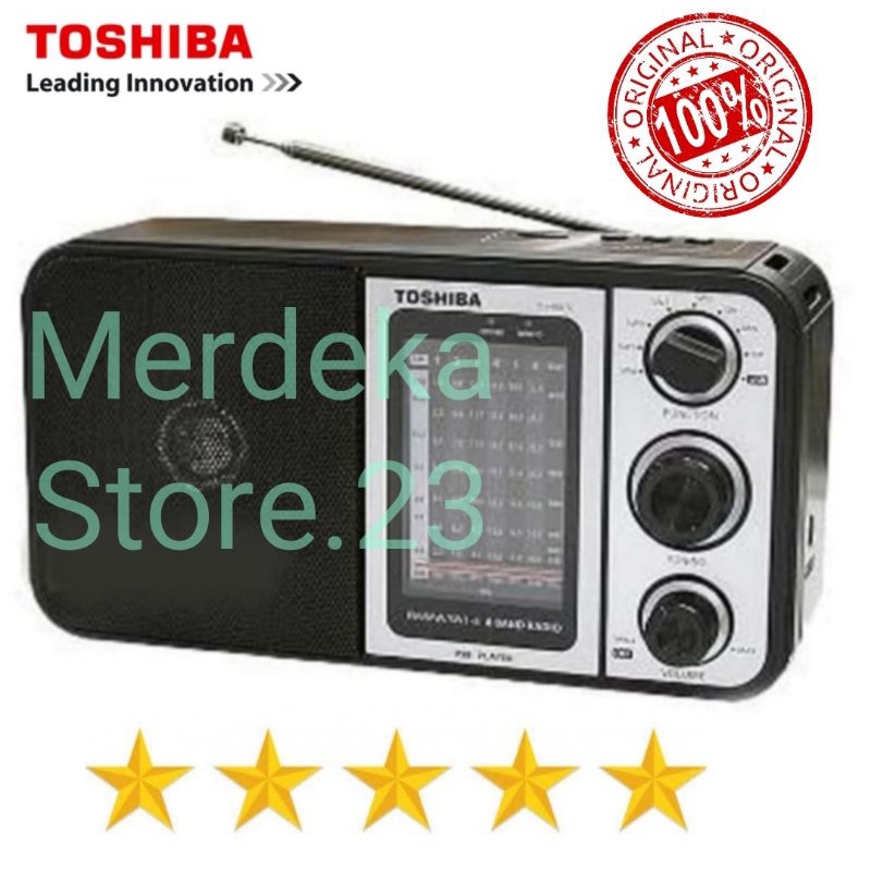 Radio Portable TOSHIBA USB AM FM TY HRU 30 / 8-Bands Radio - Baru