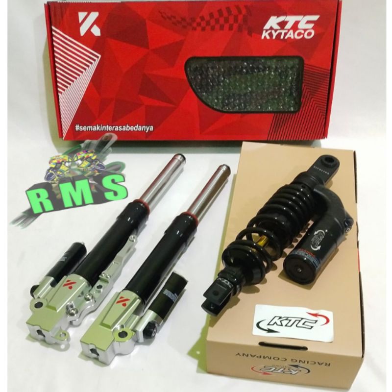 Paketan Shock Breaker KTC Depan Belakang Vario125 Vario150 Vario110 Scoopy Spacy Beat karbu Beat fi 