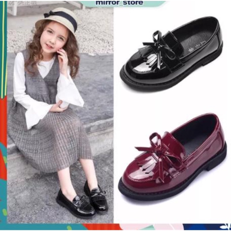 sepatu anak fashion laofer / sekolah terbaru 31-35 ada COUPLE SM MOM