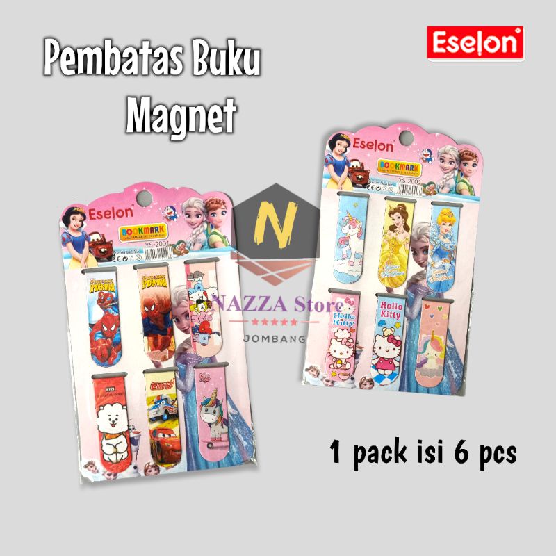 

ESELON BOOKMARK/ Pembatas Buku 6 pcs