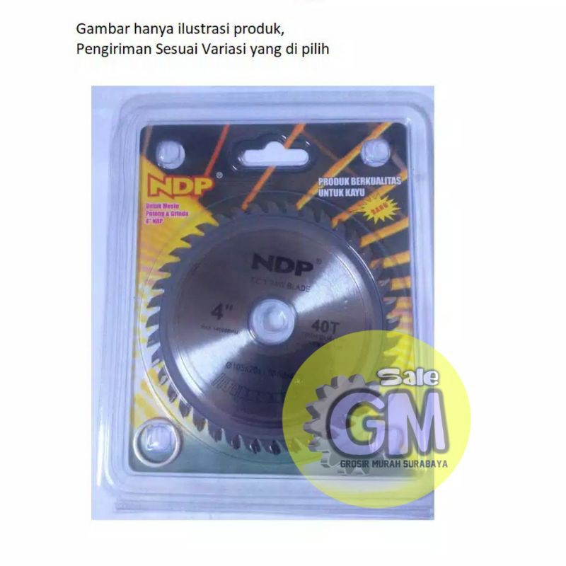 Saw Blade Mata Circle Circular Saw TCT Mata Pisau Potong Kayu NDP 4"x40T / 6"x24T / 7"x24T / 8"x24T