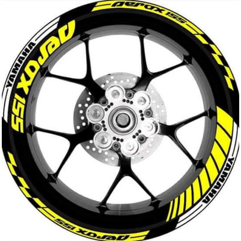 Lis velg sticker cutting Aerox 155. Sticker cutting list pelek Aerox