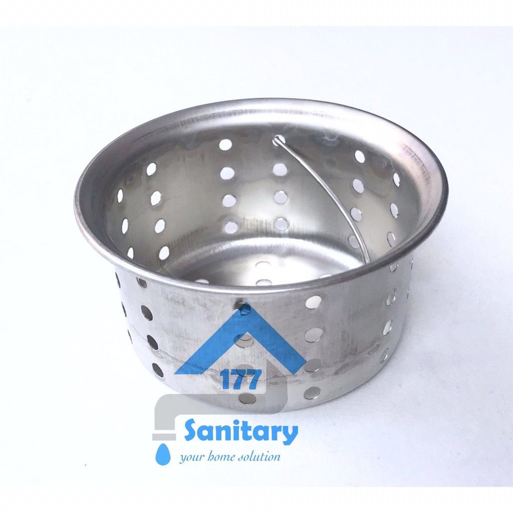 Keranjang STAINLESS cuci piring ST/ Keranjang saringan filter pembuangan air avur afur drainer stenlis murah mumer strainer sink wastafel cuci piring /G88a