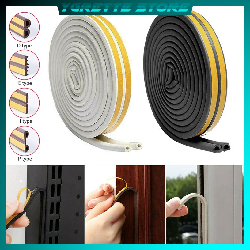 YGRETTE - Lis Penghalang Debu Serangga Bawah Pintu Door Bottom Soundproof Sealing Strips PENUTUP CELAH PINTU JENDELA SPASI