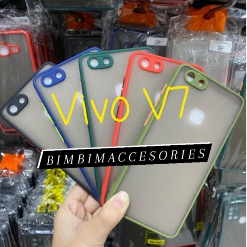 Vivo V7 V7 Plus V7+ Case Dove + Kamera Matte Transparan Fuze Macaron My Choice