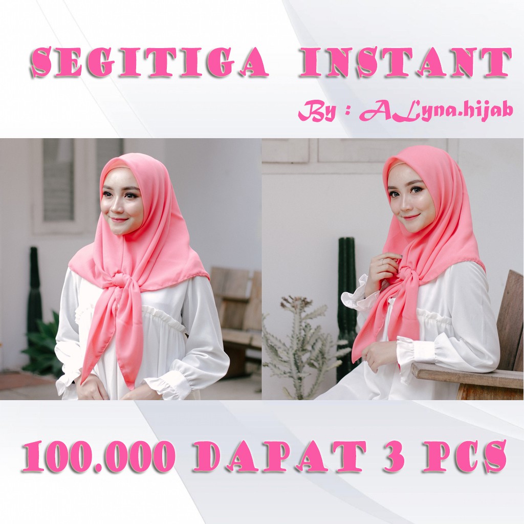 HIJAB SEGITIGA INSTANT Shopee Indonesia