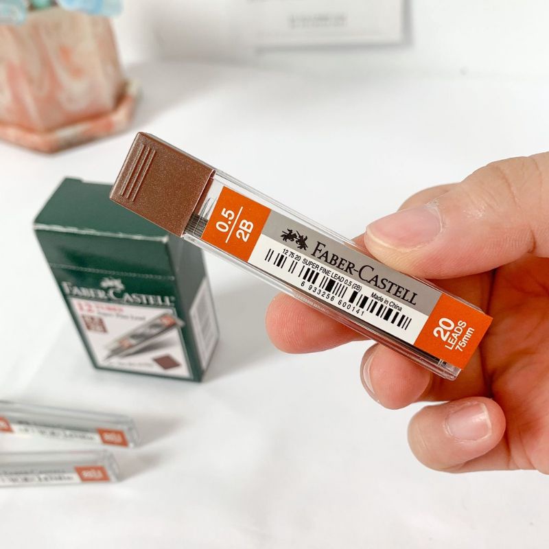 

REFILL ISI PENSIL MEKANIK 2B 0.5 FABER CASTELL SUPER FINE LEAD (20PCS 75MM)