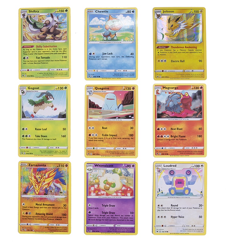 324pcs Mainan Kartu Pokemon Booster TCG Sword Dan Shield Untuk Koleksi Anak