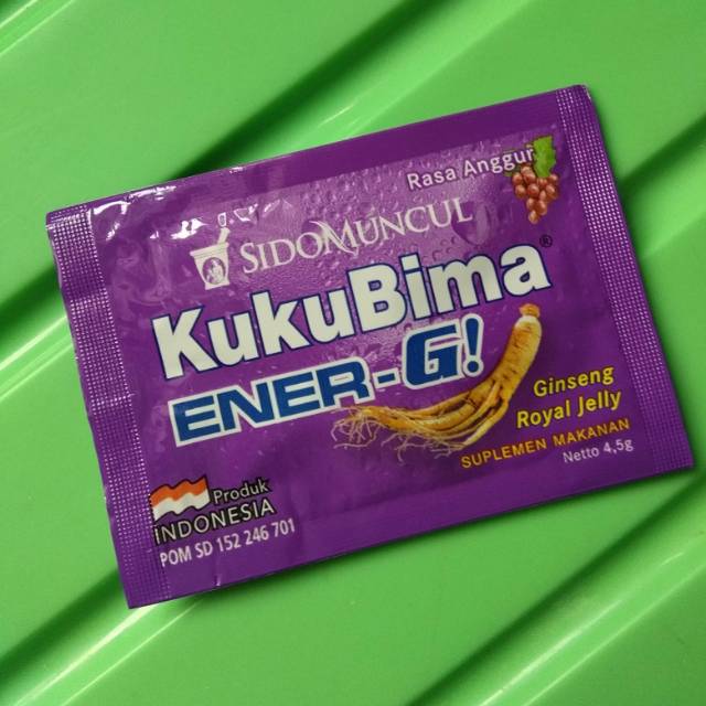 

Kuku Bima ener-g anggur sachet